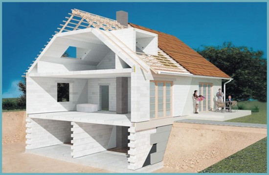 строительство дома из пеноблоков